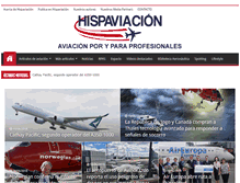 Tablet Screenshot of hispaviacion.es